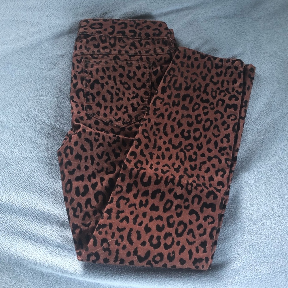 Free People Leopard Jeans w29